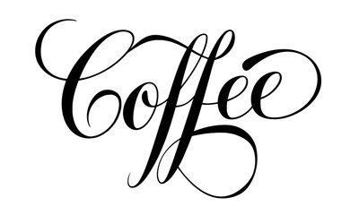 Coffee Calligraphy & Vintage Typography Stylish Script Lettering