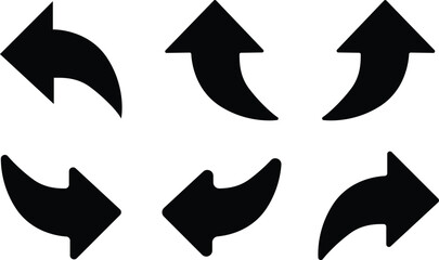 Arrows set black icons. Arrow icon. Arrow vector collection. Doddle arrow set, collection of arrows. Collection different arrows sign
