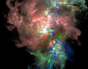 Imaginatory fractal abstract background Image