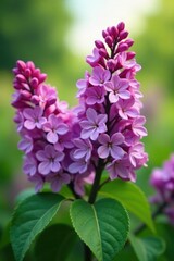 The sweet fragrance of blooming lilacs fills the air, scented, meadow, purple