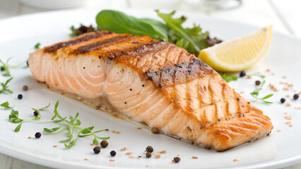 Grilled Salmon Fillet. 