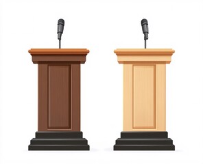 podium isolated on white