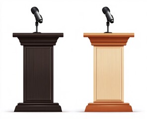 podium with microphone