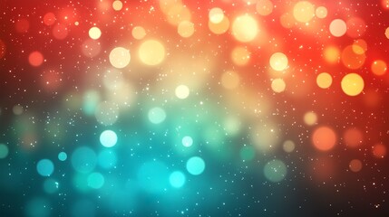 Obraz premium Bright and colorful blurred background with saturated red and teal gradients, glowing and vibrant, abstract energy