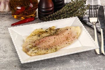 Baked tilapia fish with spices
