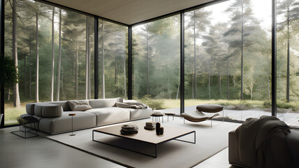 A_minimalist_living_room_with_large_glass_windows