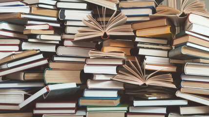 Obraz premium open books on the table