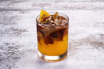 Energetic cocktail Bumble coffee with espresso