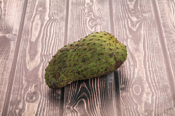 Ripe green sweet soursop fruit