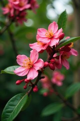 Obraz premium Moraceae Ficus ulmifolia flowers on tree branches, tree, plant, nature