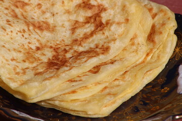 Traditional Moroccan Flatbread known as Msemmen