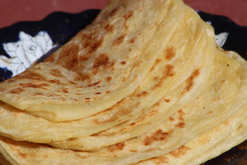 Traditional Moroccan Flatbread known as Msemmen