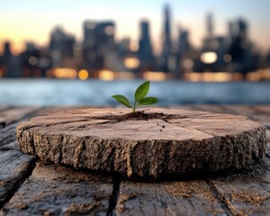 Explore Urban Sustainability Innovative resource management, showcasing a modern city integrating blockchain for energy trade Artificial Intelligence meticulously tracks natural resource usage, while