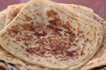 Traditional Moroccan Flatbread known as Msemmen