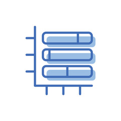 Obraz premium Chart vector icon