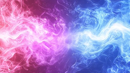 Obraz premium A colorful image of smoke with blue and pink swirls