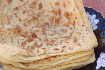 Traditional Moroccan Flatbread known as Msemmen