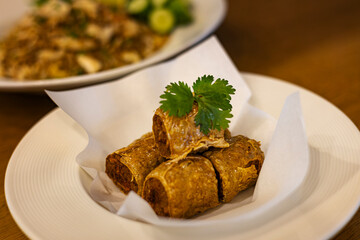 Deep Fried Crab Meat Rolls