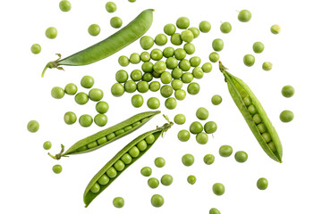 peas on a background top view isolated on transparent background png
