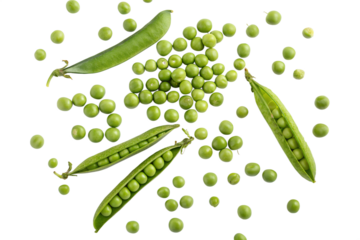 peas on a background top view isolated on transparent background png