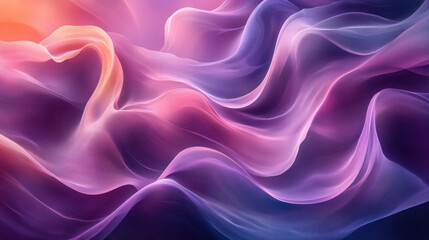 Fototapeta premium Abstract backgrounds with dynamic wave-like patterns in bright purple and teal tones