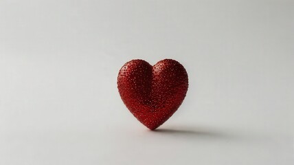 Fototapeta premium heart, love, valentine, shape, symbol, romance, red, day, isolated, valentines, celebration, holiday, romantic, passion, heart shape, decoration, candy, glass, wedding, 3d, sweet, gift, valentine's da