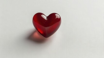 Fototapeta premium heart, love, valentine, shape, symbol, romance, red, day, isolated, valentines, celebration, holiday, romantic, passion, heart shape, decoration, candy, glass, wedding, 3d, sweet, gift, valentine's da
