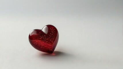 Fototapeta premium heart, love, valentine, shape, symbol, romance, red, day, isolated, valentines, celebration, holiday, romantic, passion, heart shape, decoration, candy, glass, wedding, 3d, sweet, gift, valentine's da