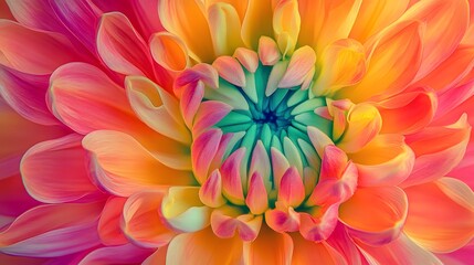 Obraz premium Vibrant digital art of two flowers 
