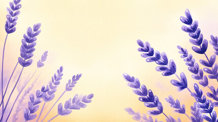 Obraz premium Background of Blooming purple lavenders