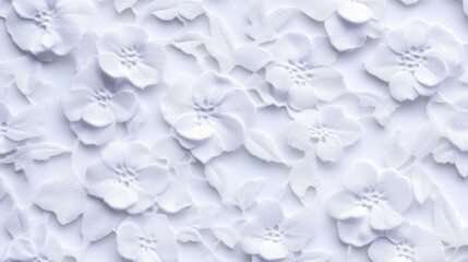 A professional macro photograph of delicate white lace, showcasing traditional floral embroidery with fine threadwork