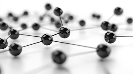 Exploring molecular connections laboratory scientific illustration abstract environment close-up view chemistry concept