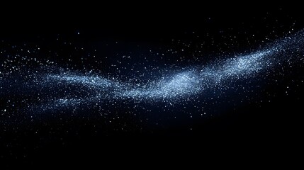 Obraz premium Vibrant blue powder explosion on a black background 