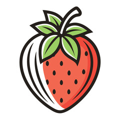 strawberry on a white background