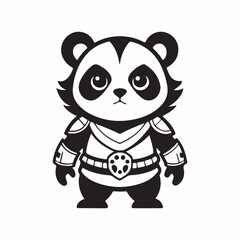 Panda Warrior vector