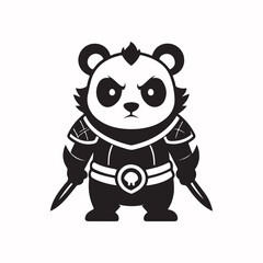 Panda Warrior vector
