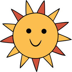 sun cartoon character