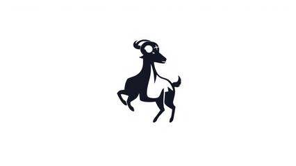 Fototapeta premium Goat or Kambing minimalist logo