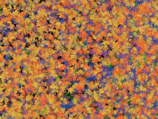 Vibrant abstract background with a dense, colorful confetti-like pattern; perfect for festive designs.