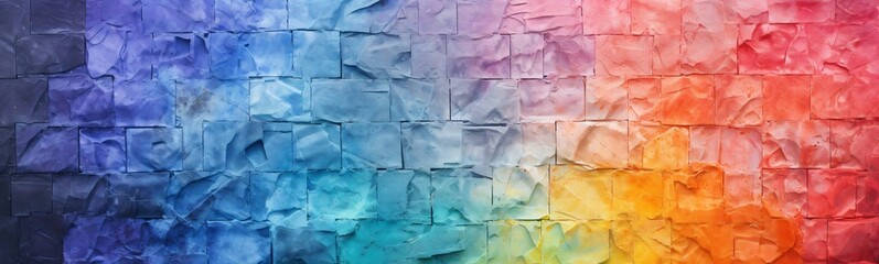 Obraz premium Vibrant Abstract Rainbow Colors Painting for Artistic Designs and Creative Projects