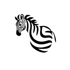 Zebra minimalist logo.