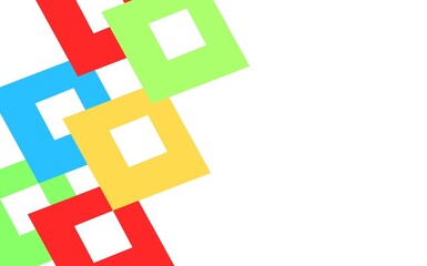 Green and yellow blocks, Creative covers