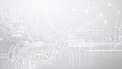 Obraz premium Abstract circuit board High-tech technology abstract background; network business concept, banner