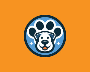 vector illustration of a cartoon dog