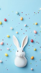 Obraz premium Minimalist Dragon-Inspired Design for Easter Celebrations with Simple Aesthetics