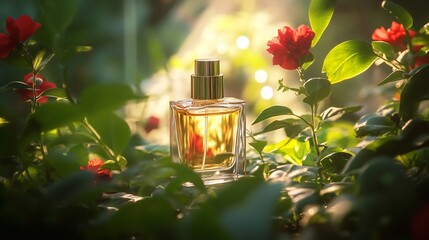Golden Perfume in a Lush Garden: A Sensory Delight