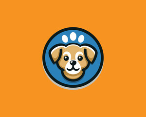 funny cartoon face logo