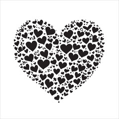heart with floral pattern