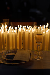 candles in church