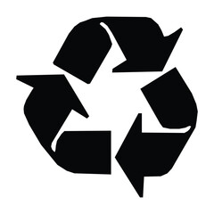 Recycle Sign Vector Illustration: Set of Packaging Symbols and Green Cycle Icons